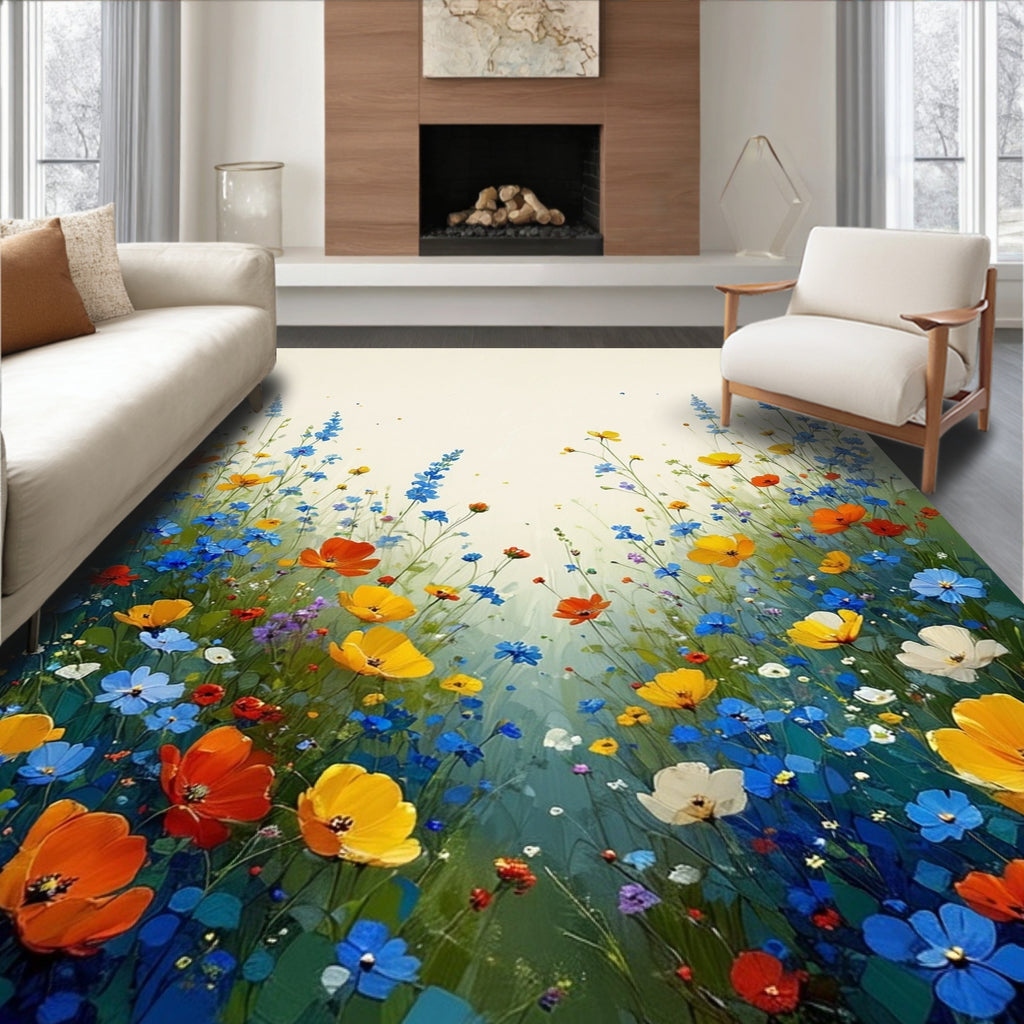Wildflower Meadow Artwork Rug