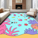 Playful Sea Creature Pattern Rug