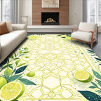 Lively Citrus Botanical Geometric Rug