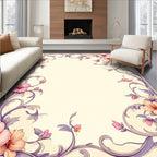Ornate Floral Vine Pattern Rug