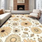 Charming Daisy Floral Pattern Rug