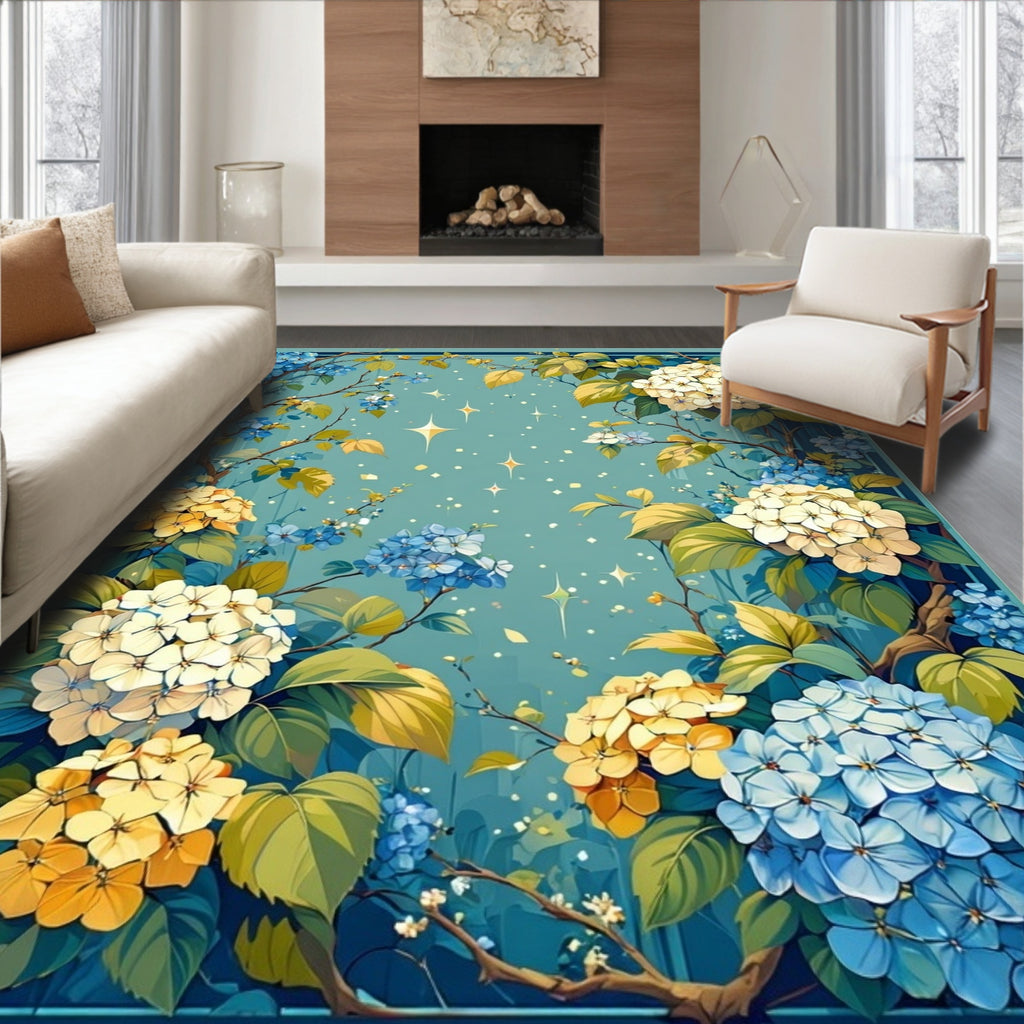 Luminous Floral Branches Artistry Rug