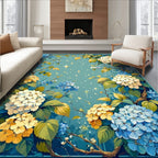 Luminous Floral Branches Artistry Rug