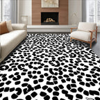 Abstract Black Spots Pattern Design Rug