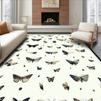 Vintage Butterfly Print Tapestry Rug