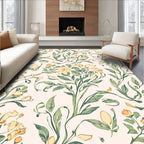 Whimsical Floral Vine Pattern Rug