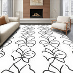 Organic Vine And Leaf Pattern Rug