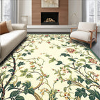 Vineyard Floral Garden Botanical Pattern Rug