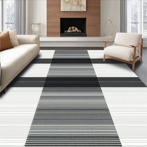 Abstract Lines Bold Stripe Pattern Rug