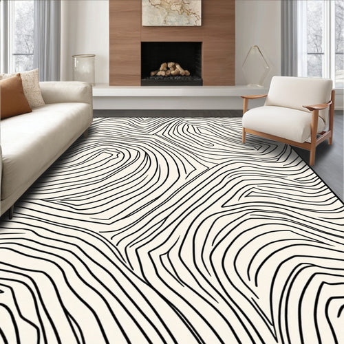 Abstract Contour Landscape Pattern Rug