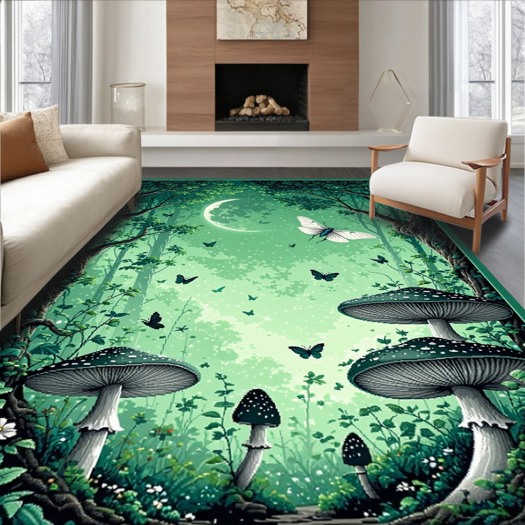 Enchanted Forest Fairy Tale Scene Rug