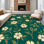 Exquisite Floral Leaf Pattern Design Rug