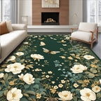 Emerald Garden Butterfly Bloom Rug