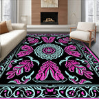 Bold Floral With Mint Accents Rug