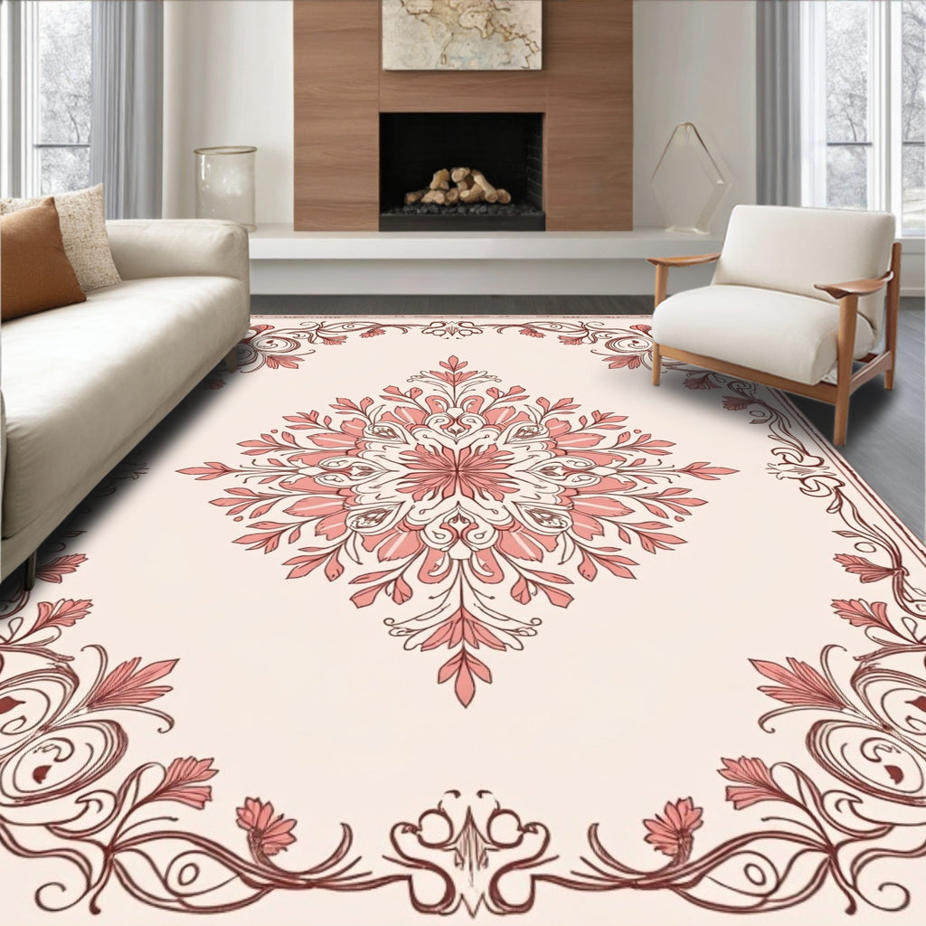 Floral Medallion Vintage Style Rug