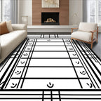 Bold Lines With Subtle Accents Design Rug