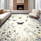 Nature Insects And Floral Pattern Rug