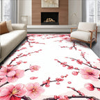 Blossom Branch Pink Floral Pattern Rug