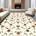 Elegant Floral Vines Pattern Rug