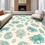 Marine Life Pattern Area Rug