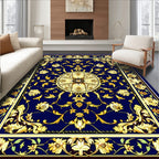 Ornate Floral Medallion Pattern Rug