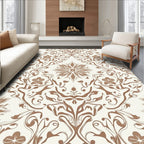 Symmetrical Floral Vine Pattern Design Rug
