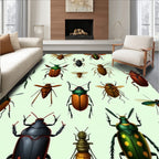 Nature Insects Pattern Design Rug