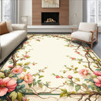 Floral Branch Botanical Garden Print Rug