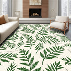 Botanical Fern Pattern Design Rug