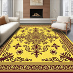 Rich Filigree Paisley Floral Pattern Rug