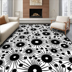 Geometric Flower Pattern Design Rug