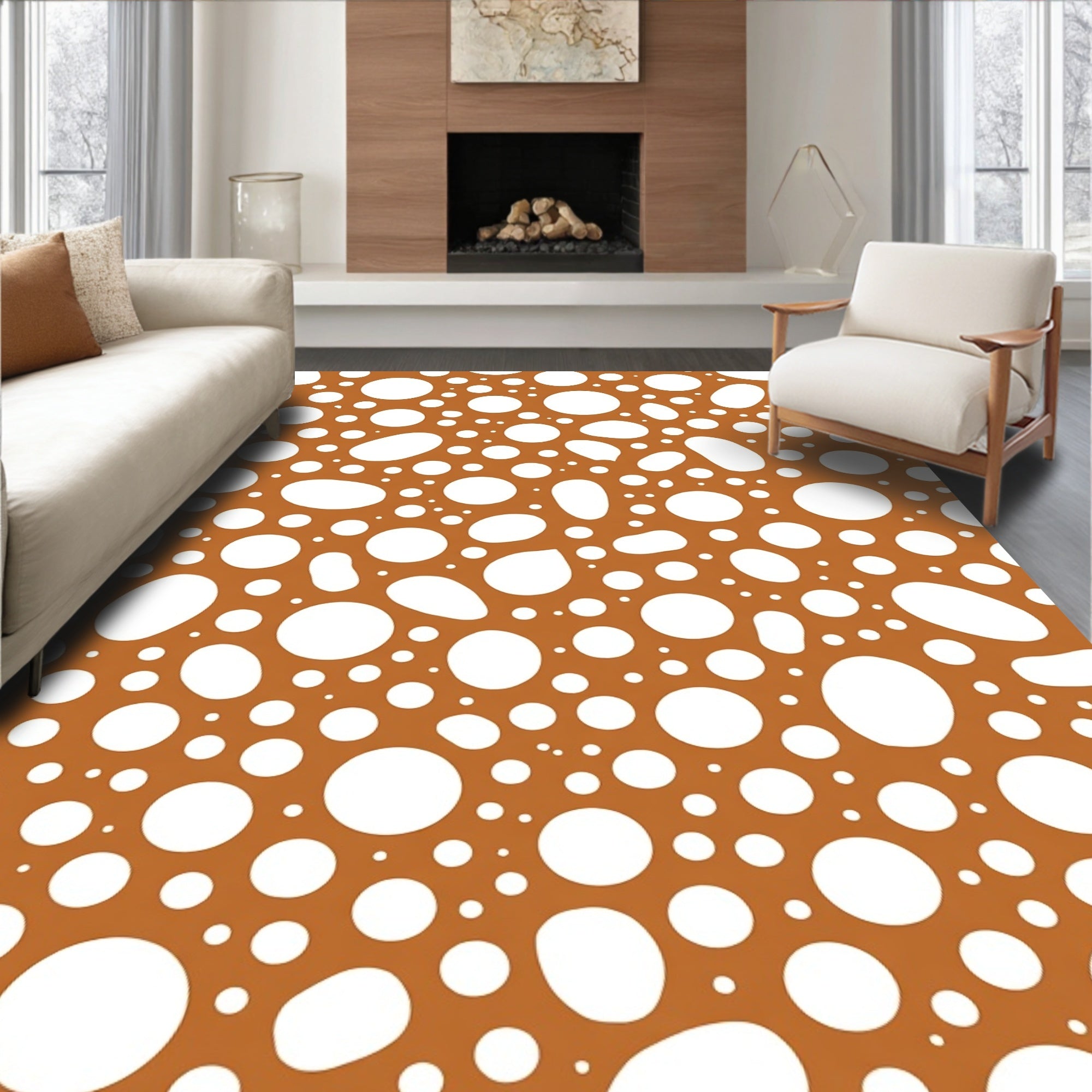 Organic Circles Pattern Rug