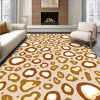 Brown Spotted Animal Print Rug