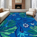 Exotic Floral Vine Pattern Rug