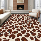Bold Abstract Leopard Print Pattern Rug