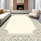 Intricate Intertwined Floral Border Design Rug