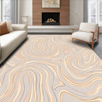 Swirl Abstract Earthy Tones Rug