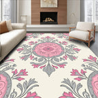 Vintage Floral Medallion Design Rug