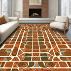 Exotic Tribal Geometric Pattern Rug