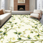 Vine Floral Garden Inspired Pattern Rug