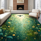 Enchanted Forest Woodland Creatures Rug