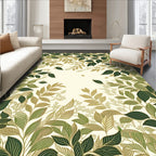 Green Leafy Vine Pattern Rug