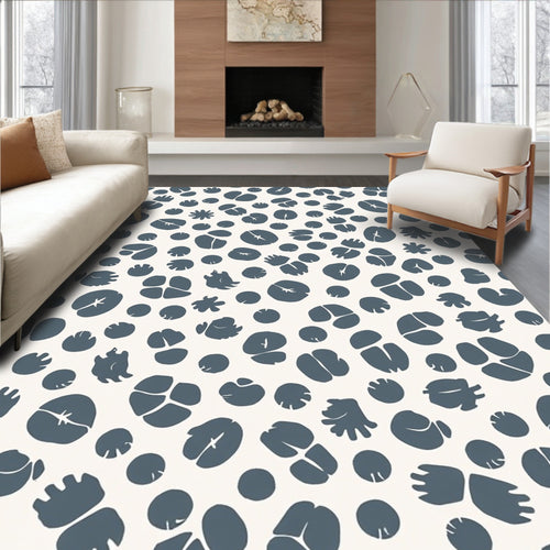 Abstract Botanical Cell Pattern Rug