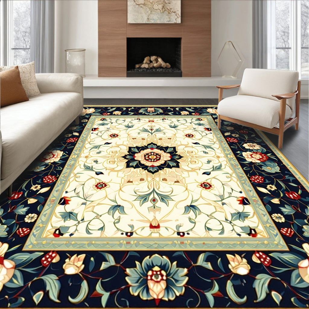 Floral Vines Decorative Rug