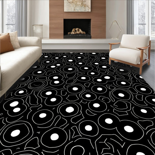 Abstract Circle Pattern Design Rug