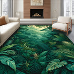 Lush Jungle Lush Foliage Pattern Rug