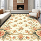 Ornate Floral Garden Pattern Rug