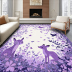 Enchanted Forest Woodland Creatures Rug