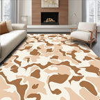 Camouflage Desert Abstract Organic Pattern Rug