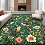 Enchanted Birds and Blooming Branches Design Rug